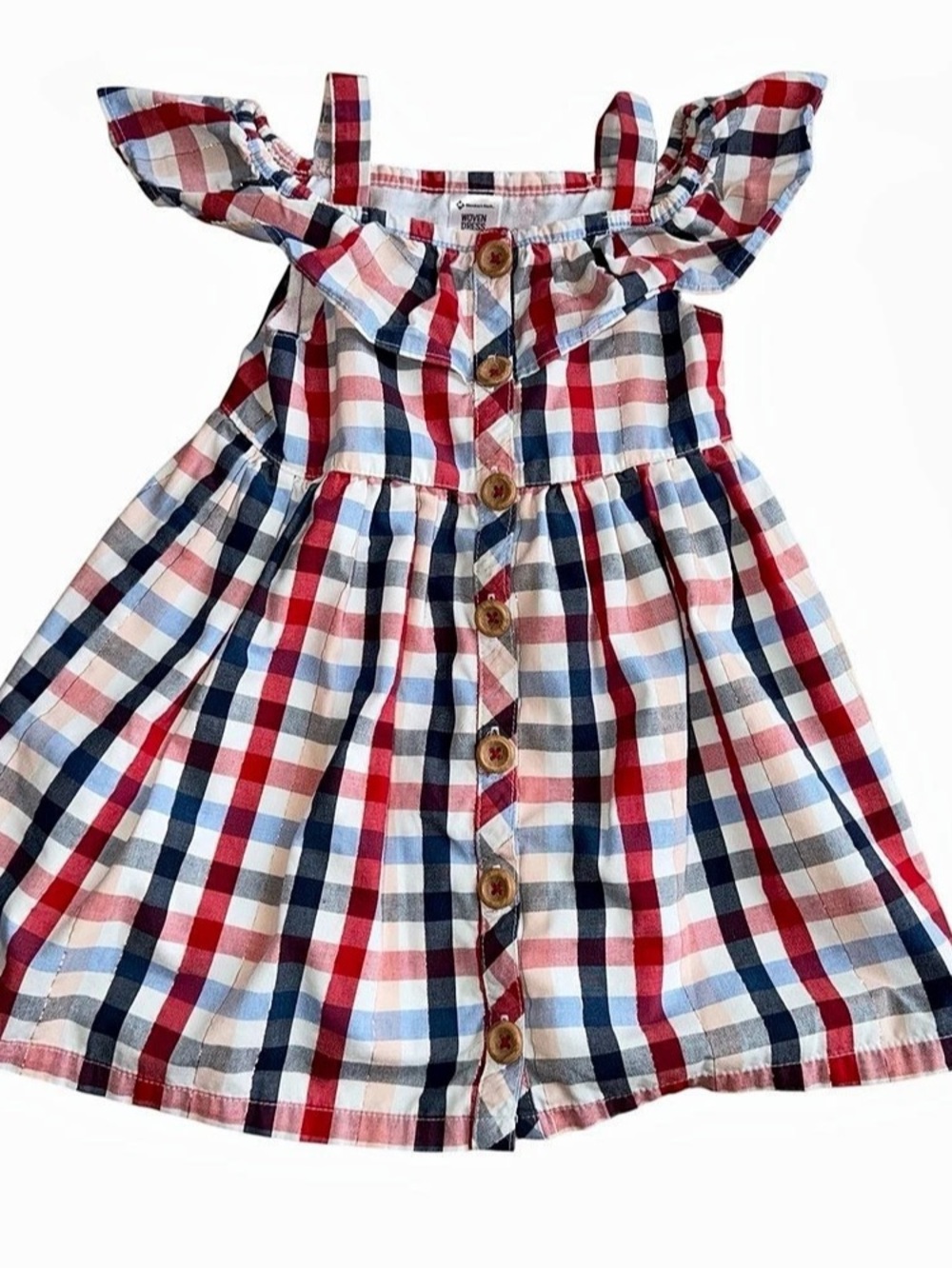 Member's Mark Woven Dress Girls Plaid Dress Size 3T
